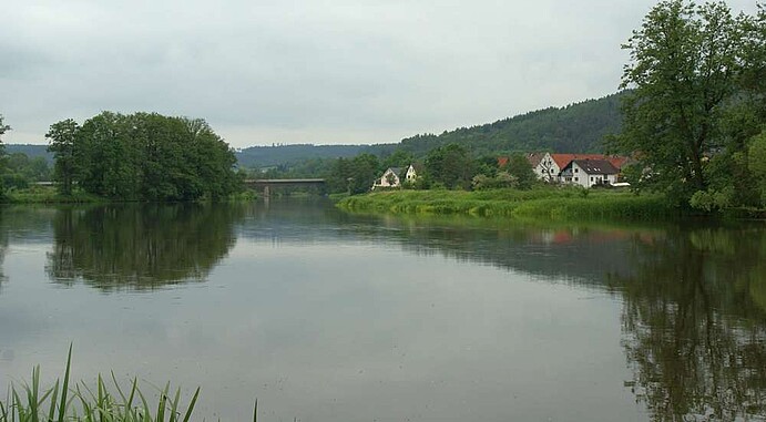 Die Naab mit Blick auf Iffelsdorf