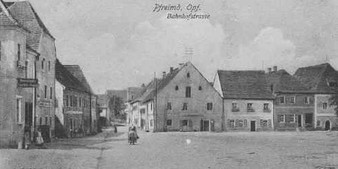 Blick zur Bahnhofstraße (heute Landgrafenstraße)