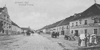 Die Vorstadt "Freiung" um 1905 (heute "Freyung")