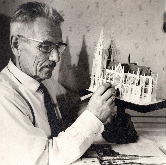 Johann Gietl bei seiner Arbeit